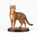Bengal Cat figurine in standing alert pose on a clean background