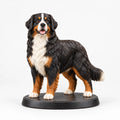 Bernese Mountain Dog figurine in standing alert pose on a clean background