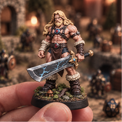 Custom TTRPG Miniature - Bring your character to life as a full-color tabletop figure.