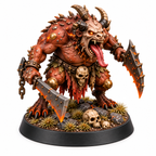 Second horned brute miniature wielding a heavy cleaver and chain.