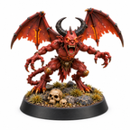 Second winged demon miniature with raised claws and spread wings.