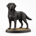 Labrador Retriever figurine in standing alert pose on a clean background